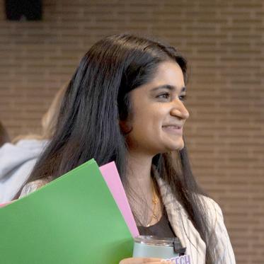 Student at the Career Fair