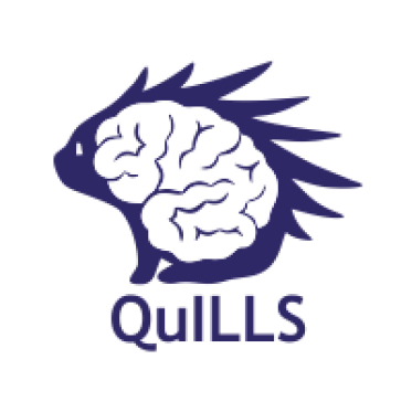 Quantitative Imaging for Learning, Language, & Speech (QuILLS) Logo